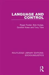 Book cover of Language and Control by Roger Fowler