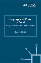 Book cover of Language and Power in Court by J. Cotterill