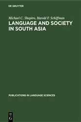 Book cover of Language and Society in South Asia by Unknown