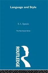 Book cover of Language and Style by E. L. Epstein