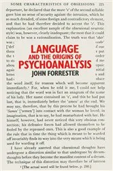 Book cover of Language and the Origins of Psychoanalysis by John Forrester