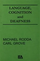 Book cover of Language, Cognition, and Deafness by Unknown