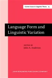Book cover of Language Form and Linguistic Variation by John A. Anderson