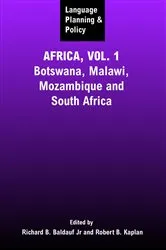 Book cover of Language Planning and Policy in Africa, Vol 1 by Richard B Baldauf Jr