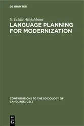 Book cover of Language Planning for Modernization by S. Takdir Alisjahbana