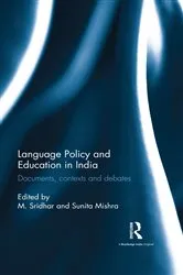 Book cover of Language Policy and Education in India by M. Sridhar