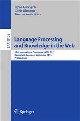Book cover of Language Processing and Knowledge in the Web by Iryna Gurevych