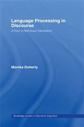 Book cover of Language Processing in Discourse by Monika Doherty