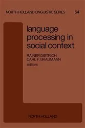 Book cover of Language Processing in Social Context by R. Dietrich