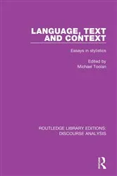 Book cover of Language, Text and Context by Michael Toolan