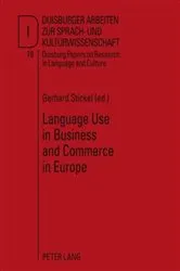 Book cover of Language Use in Business and Commerce in Europe by Ulrich Ammon