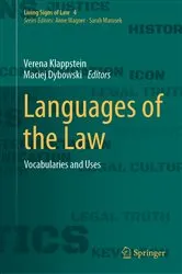 Book cover of Languages of the Law by Verena Klappstein