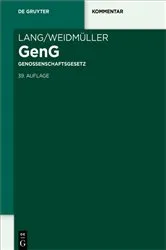 Book cover of Lang/Weidmüller Genossenschaftsgesetz (39th ed.) by Unknown