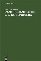 Book cover of L’antihumanisme de J. G. de Sepulveda by Henri Méchoulan