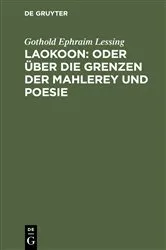 Book cover of Laokoon: oder über die Grenzen der Mahlerey und Poesie (5th ed.) by Gothold Ephraim Lessing