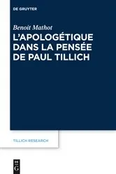 Book cover of L’apologétique dans la pensée de Paul Tillich by Benoit Mathot