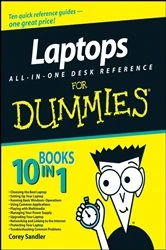 Book cover of Laptops All-in-One Desk Reference For Dummies by Corey Sandler