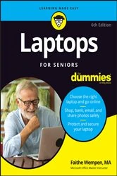 Book cover of Laptops For Seniors For Dummies (6th ed.) by Faithe Wempen