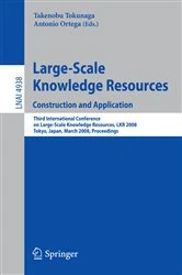 Book cover of Large-Scale Knowledge Resources. Construction and Application by Takenobu Tokunaga