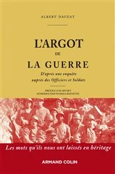 Book cover of L'argot de la guerre by Albert Dauzat