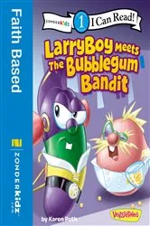 Book cover of LarryBoy Meets the Bubblegum Bandit by Karen Poth
