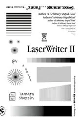 Book cover of LaserWriter II by Tamara Shopsin