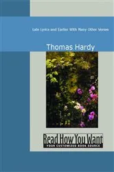 Book cover of Late Lyrics and Earlier by Thomas Hardy