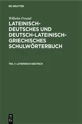 Book cover of Lateinisch-deutsch by Wilhelm Freund