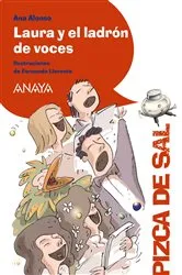 Book cover of Laura y el ladrón de voces by Ana Alonso