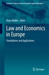 Book cover of Law and Economics in Europe by Klaus Mathis