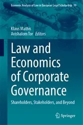 Book cover of Law and Economics of Corporate Governance by Klaus Mathis