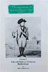 Book cover of Law and Order in Georgian Bedfordshire by Eric Stockdale