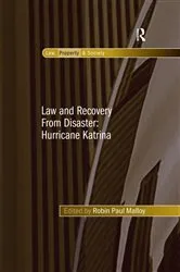 Book cover of Law and Recovery From Disaster: Hurricane Katrina by Robin Paul Malloy