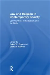 Book cover of Law and Religion in Contemporary Society by Peter W. Edge