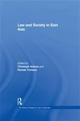 Book cover of Law and Society in East Asia by Christoph Antons