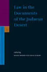 Book cover of Law in the Documents of the Judaean Desert by Ranon Katzoff