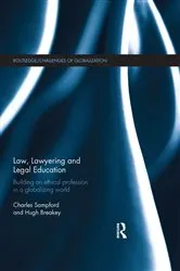Book cover of Law, Lawyering and Legal Education by Charles Sampford