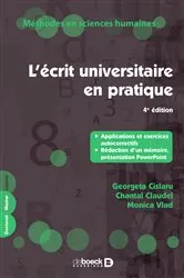 Book cover of L'écrit universitaire en pratique (4th ed.) by Unknown