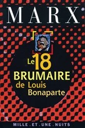 Book cover of Le 18 Brumaire de Louis Bonaparte by Karl Marx