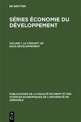 Book cover of Le concept de sous-développement by Unknown