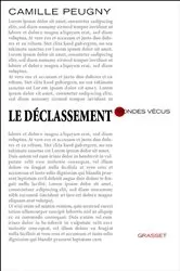 Book cover of Le déclassement by Unknown