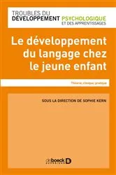 Book cover of Le développement du langage chez le jeune enfant by Collectif