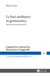 Book cover of Le frasi attributive in germanistica by Unknown