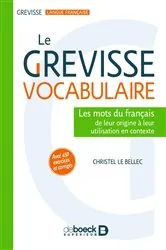 Book cover of Le Grevisse vocabulaire by Christel Le Bellec