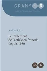Book cover of Le traitement de l’article en français depuis 1980 by Unknown