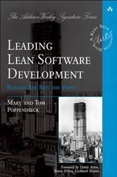 Book cover of Leading Lean Software Development by Mary Poppendieck