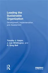 Book cover of Leading the Sustainable Organization by Tim Galpin