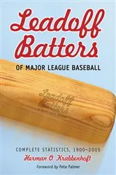Book cover of Leadoff Batters of Major League Baseball by Herman O. Krabbenhoft