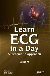 Book cover of Learn ECG in a Day by M. Sajjan
