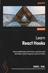 Book cover of Learn React Hooks by Daniel Bugl